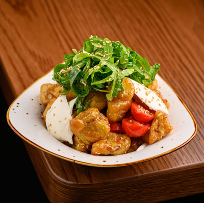 Çıtır patlıcan salat